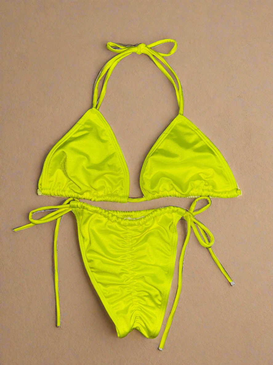 Neon Splash Bikini Set