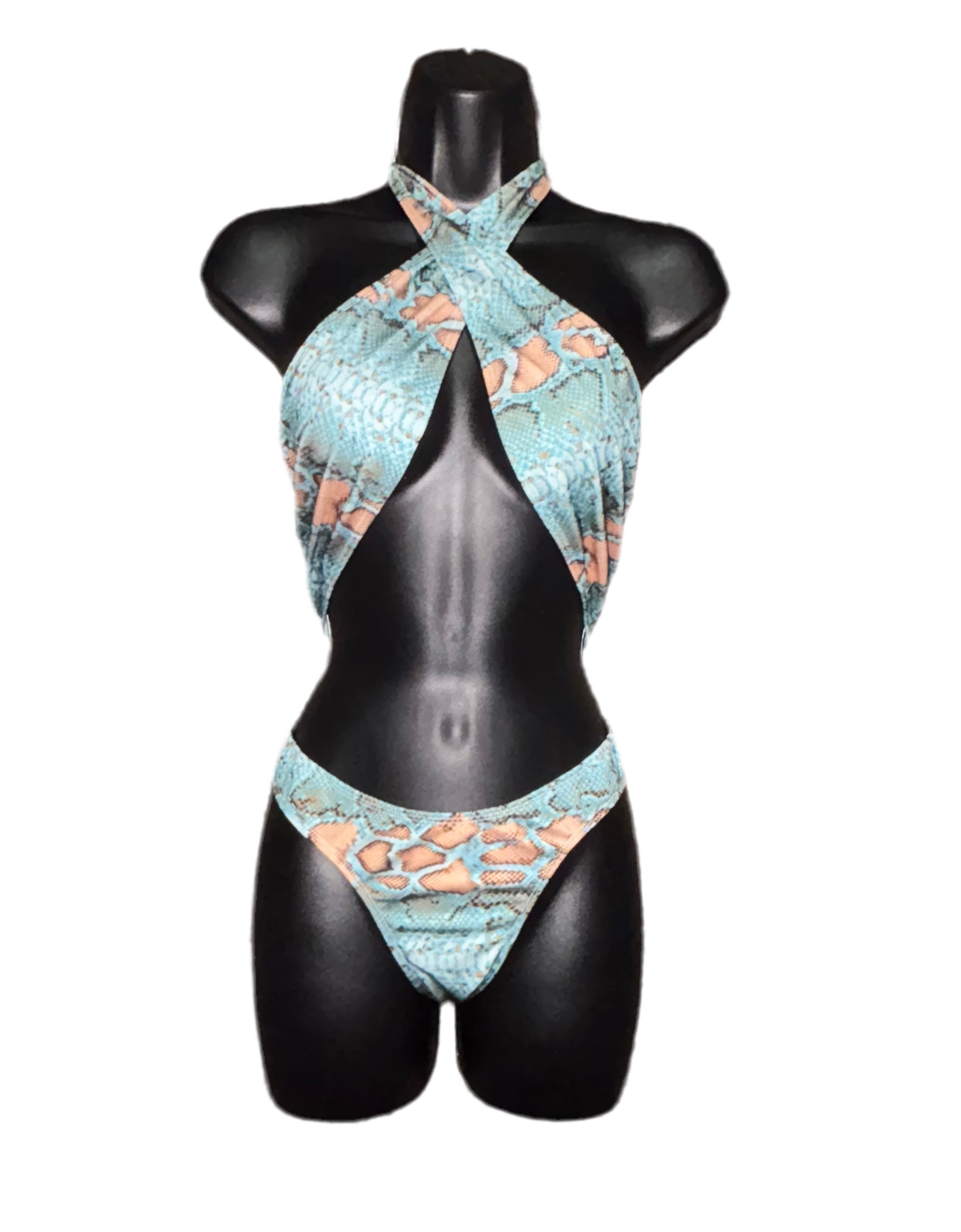 Blue Viper Monokini