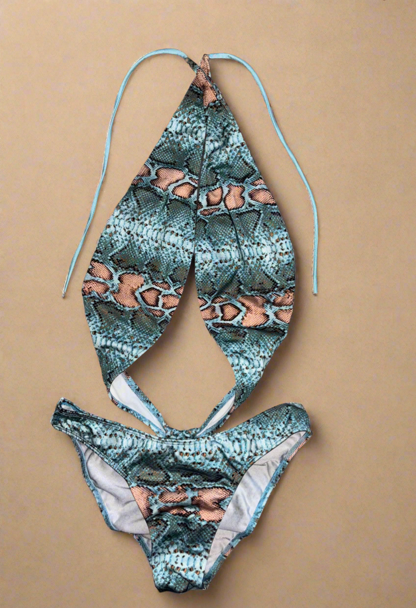 Blue Viper Monokini