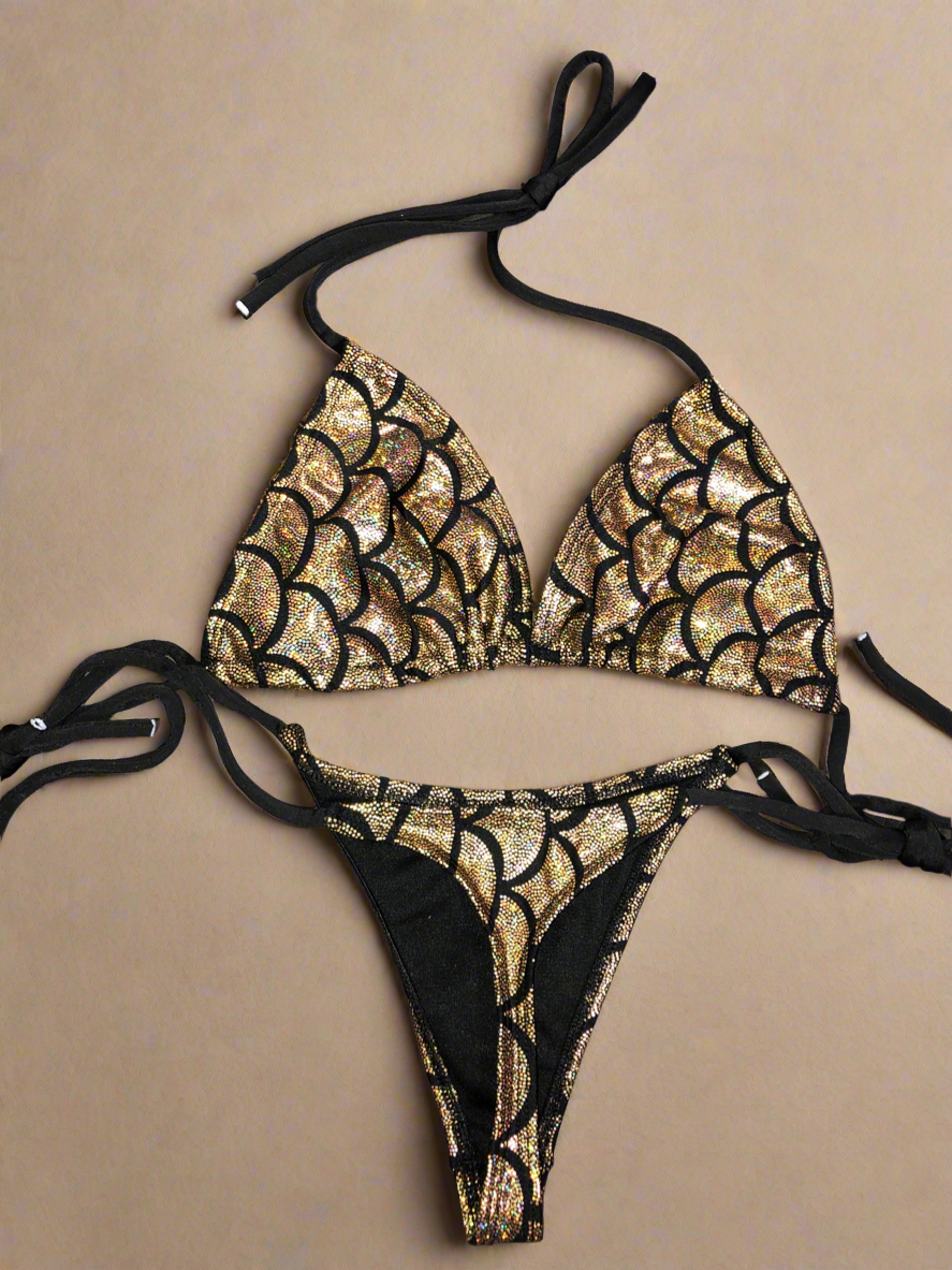 Midnight Glam Bikini Set
